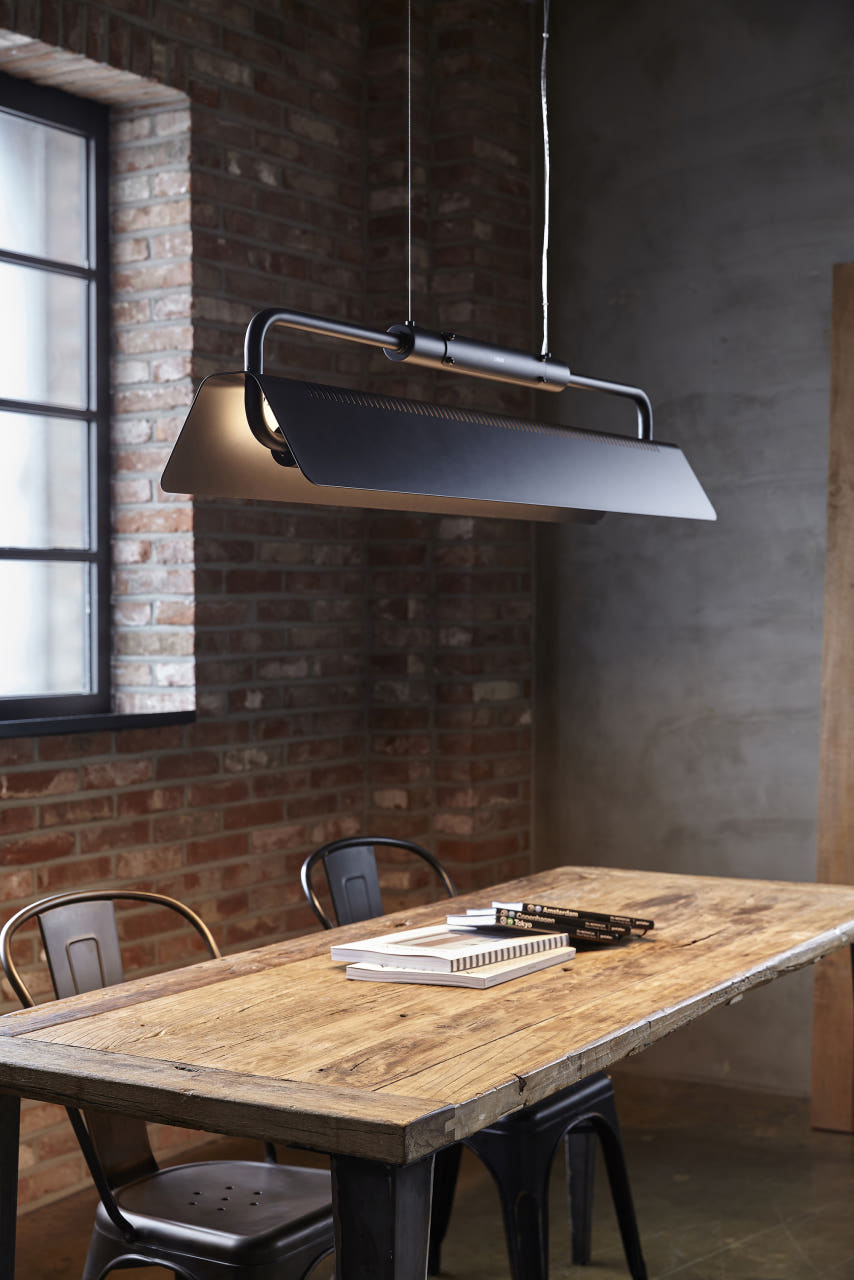 LED 팬던트조명 식탁등 비웨이 30W 블랙 2M - 상품 이미지