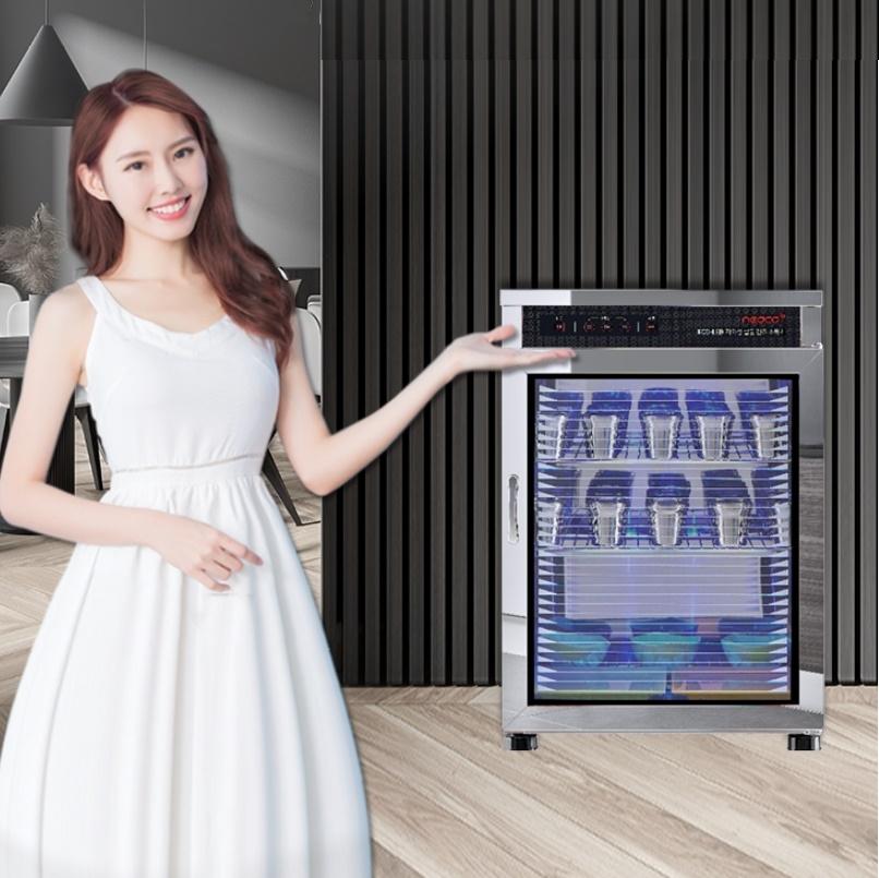 휴게소 식당 LED 자외선컵소독기 90개용 식당 컵살균기 - 상세 이미지 2