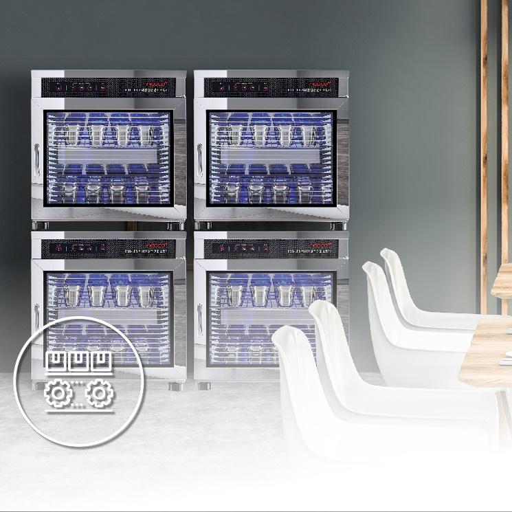 식당컵소독기 LED 자외선소독기 식기 컵살균기 70L - 상세 이미지 4