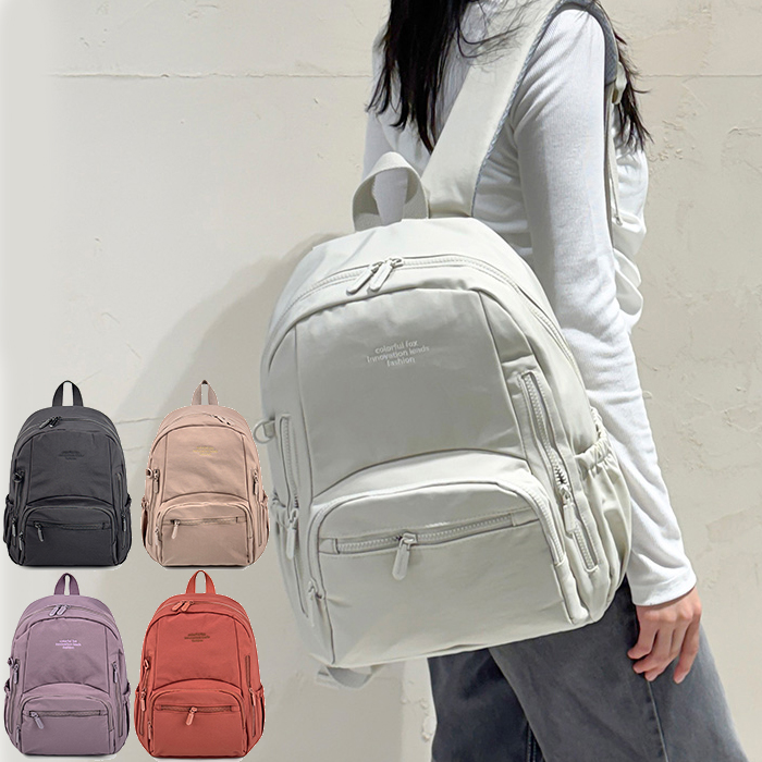 캐쥬얼 여성백팩 여자 노트북가방 가벼운 대학생 직장인 나일론백팩 (br1214)