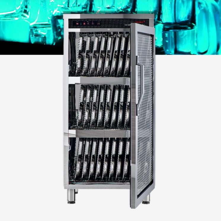 병원 급식실 식판건조기 70개용 LED 자외선살균 식판소독기