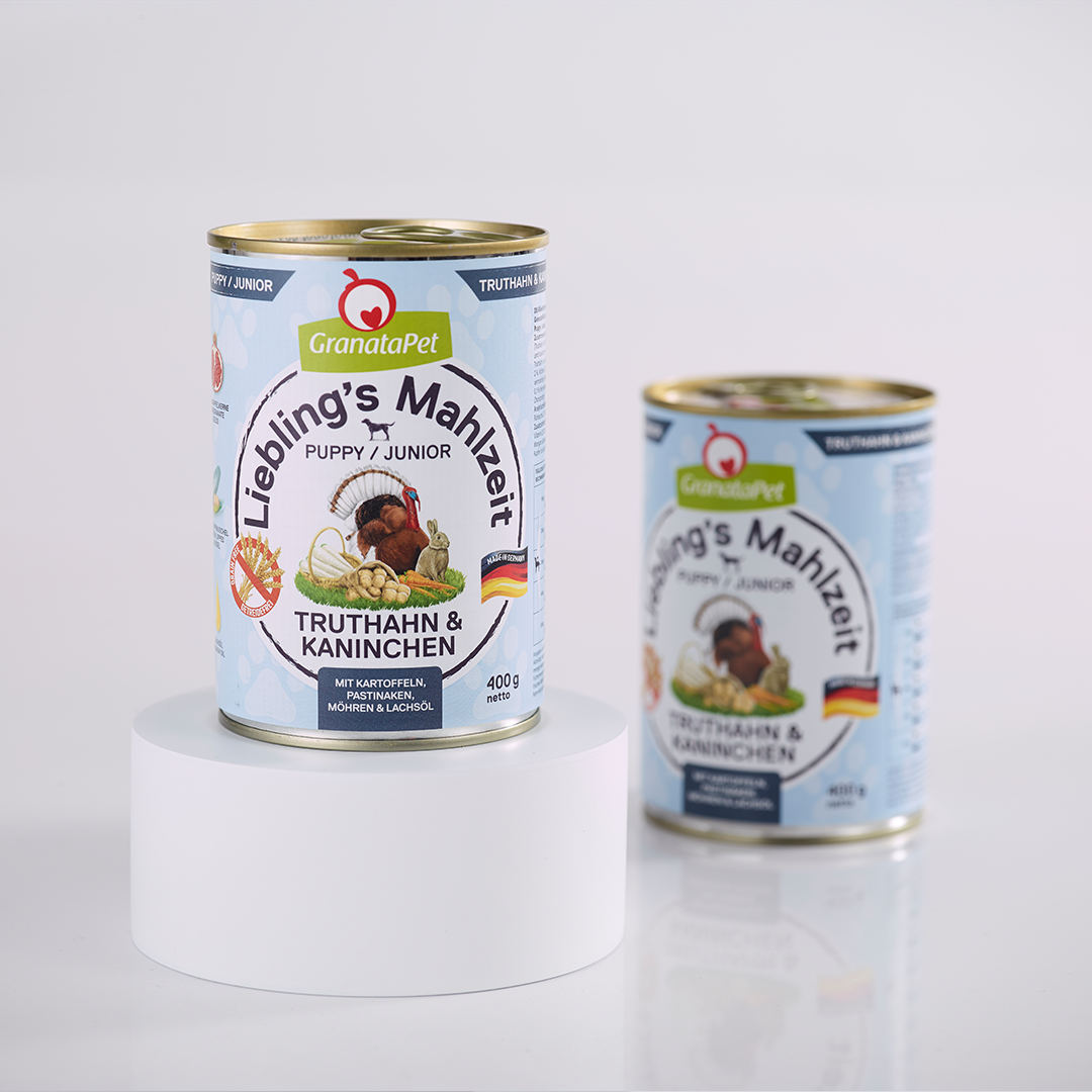 그라나타펫 리블링 말자이트 습식 칠면조+토끼, 400g, 1개