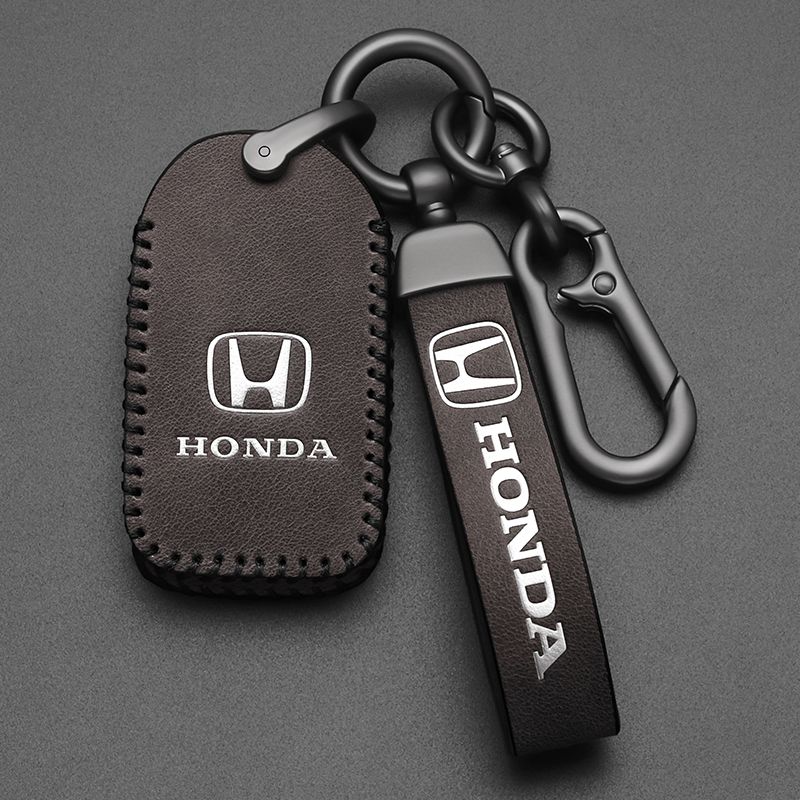 Honda CRV 키 케이스 28307 키홀더 시빅 커버 키커버 가죽 혼다 모델(스마트 2 버튼) 브라운 고급 레더 - 상세 이미지 5