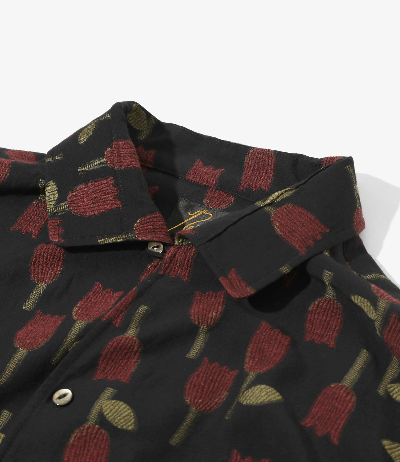 니들스 NEEDLES 이탈리안 칼라 셔츠 튤립 자카드 QV270A 2컬러 - 상세 이미지 3