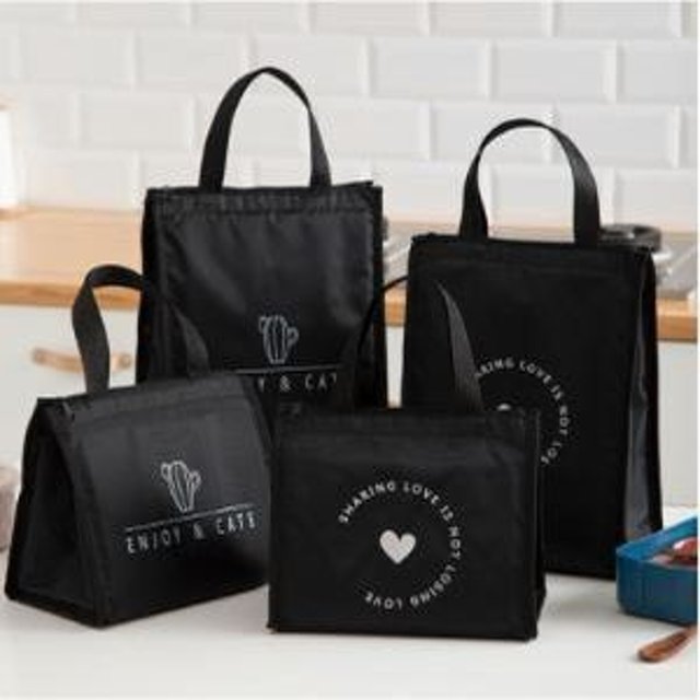 보온 보냉 아이스가방 쿨러 심플 사각 보냉백 선인장 S