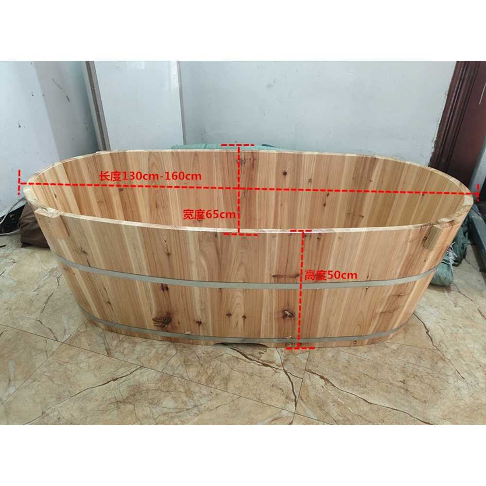 나무 반신욕조 자쿠지 히노끼탕 가정용 일본식 사우나 100cm - 상세 이미지 2