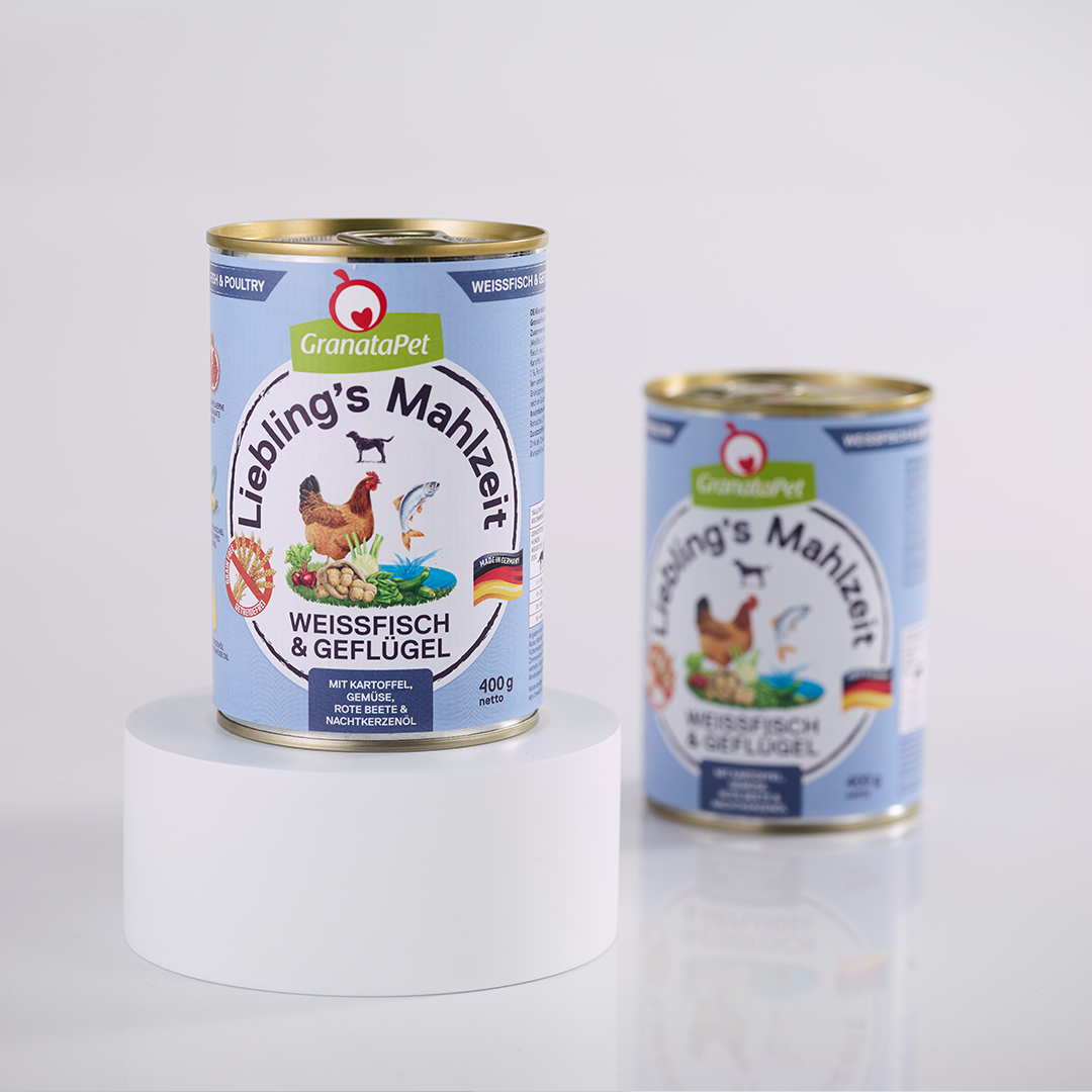 그라나타펫 리블링 말자이트 습식 흰살생선+오리, 400g, 1개 - 상품 이미지