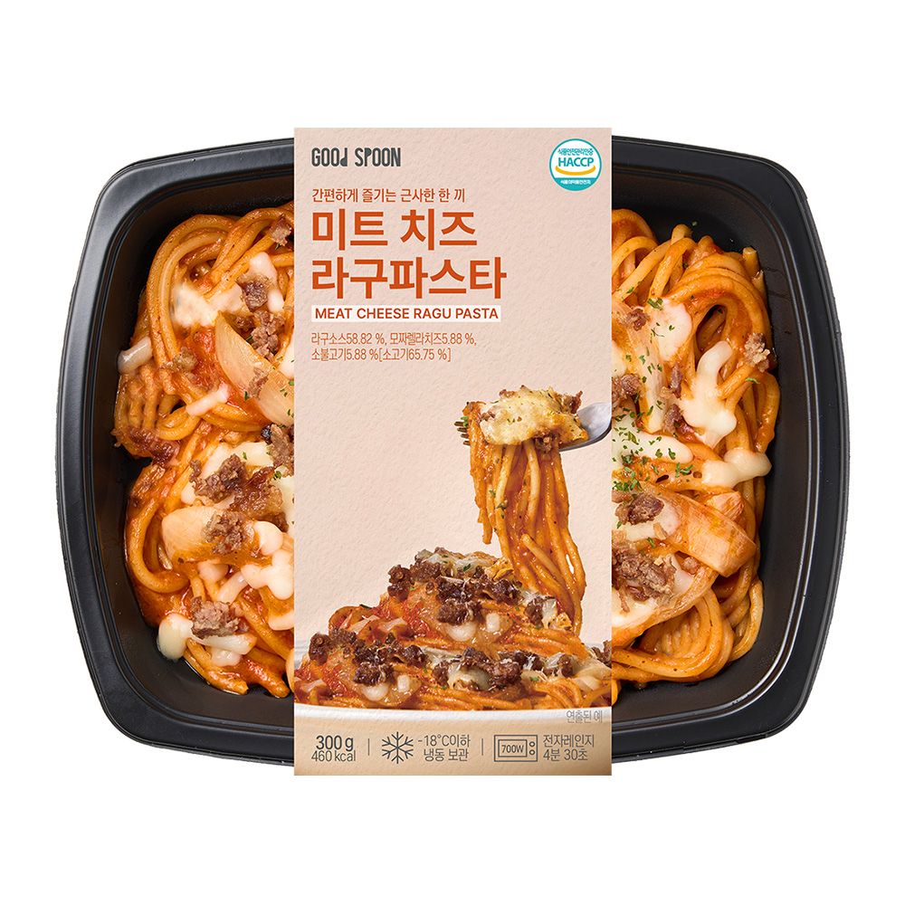 굿스푼 이탈리아 미트치즈 라구소스 파스타 300g 4팩 듀럼밀 스파게티 요리 - 상세 이미지 4