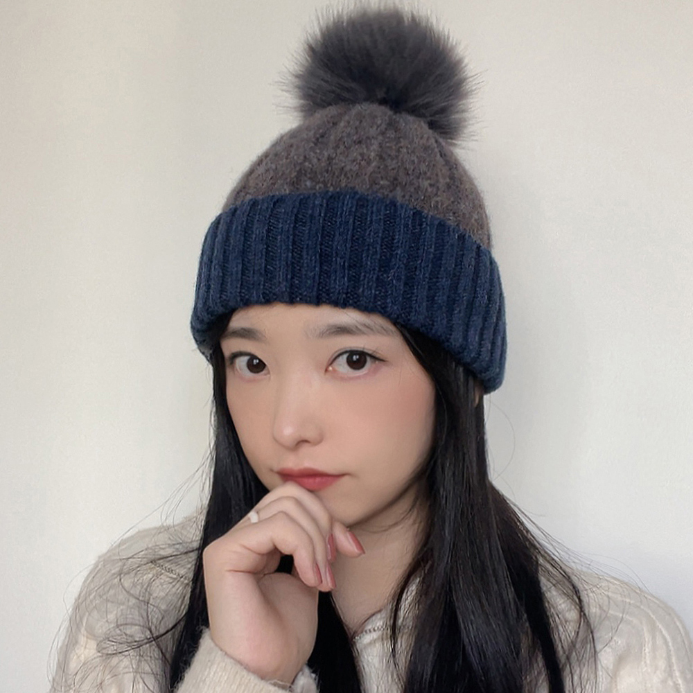 보카시 털방울비니 울니트비니 겨울니트모자 이미지 8