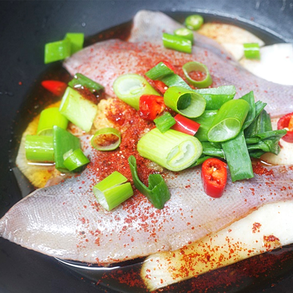 [포항맛집]반건조 매콤 가자미조림 1.2kg 3인분 / 냉장 야채포함 해와바다 - 상세 이미지 2