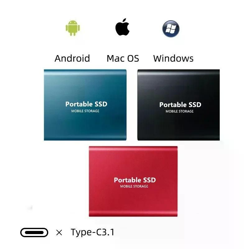 외장 하드 1~8 TB 단위 초소형 USB 3.0 C타입 SSD 블랙 1TB - 상세 이미지 2