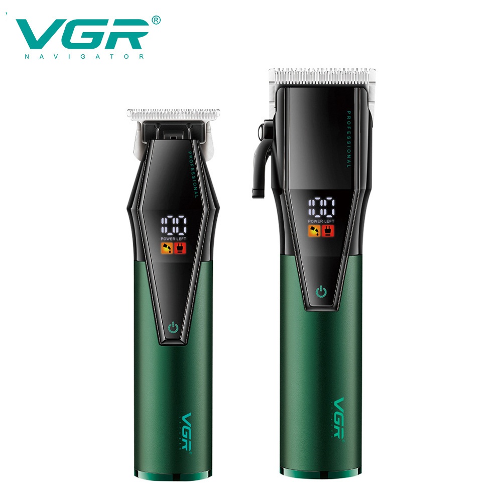 VGR677 바리깡 디지털 디스플레이 전문가용 바리깡 풀세트 본체 2개 탭 충전기 포함 - 상세 이미지 3
