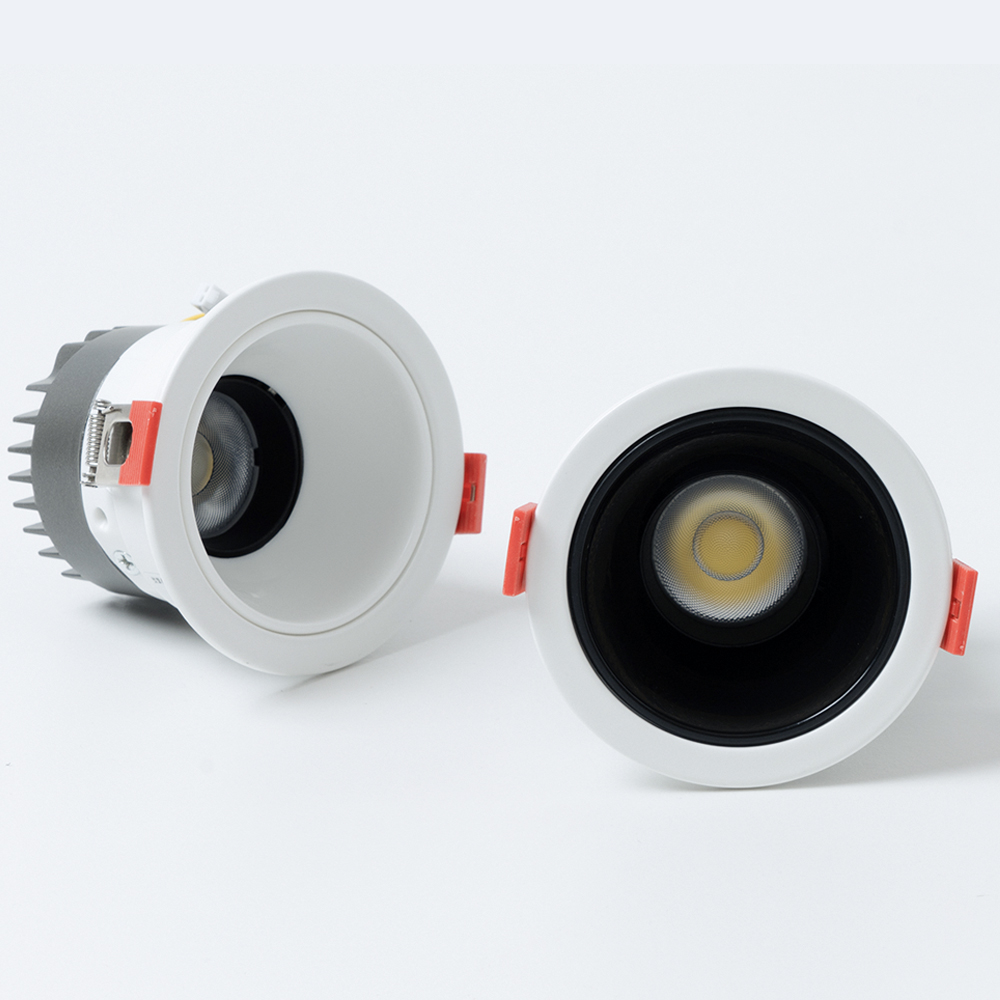 LED COB 75mm(3인치) 다운라이트 8W 클레어 화이트+블랙 주광색 6000K - 상세 이미지 2