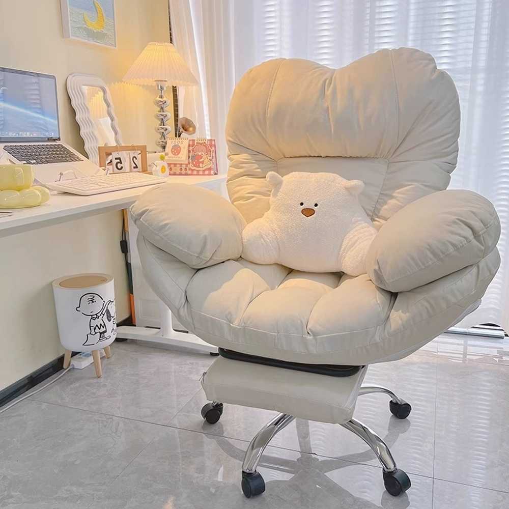 게이밍의자 컴퓨터 회전 의자 여캠 체어 BJ 발받침 기본형 - 상품 이미지