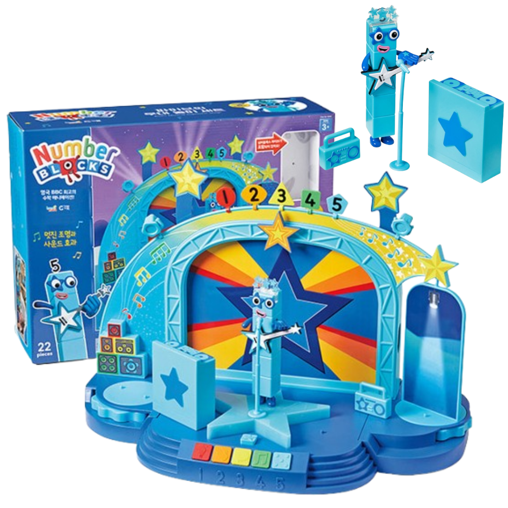 넘버블럭스 피규어 장난감 파이브의 무대놀이세트