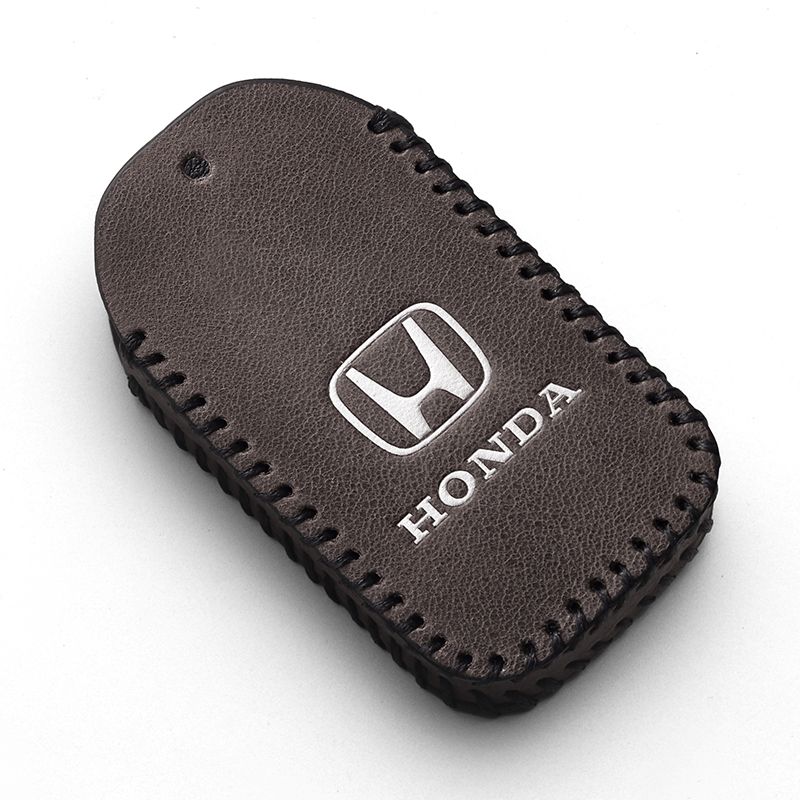 Honda CRV 키 케이스 28307 키홀더 시빅 커버 키커버 가죽 혼다 모델(스마트 2 버튼) 브라운 고급 레더 - 상세 이미지 2