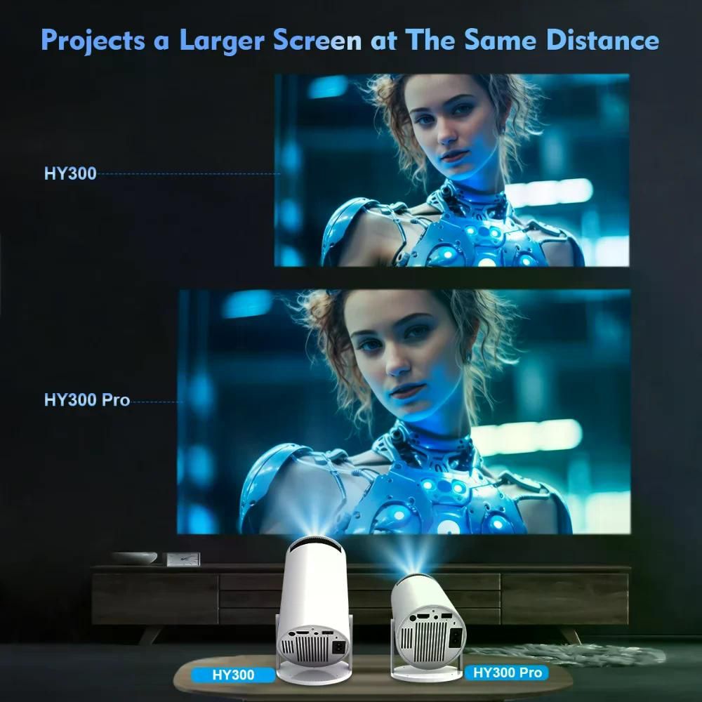 Magcubic와이파이 4K 1280x720 BT5.0 홈시네마 자취방 야외 휴대 프로젝터 HY300 Pro-White EU 플러그 - 상세 이미지 5
