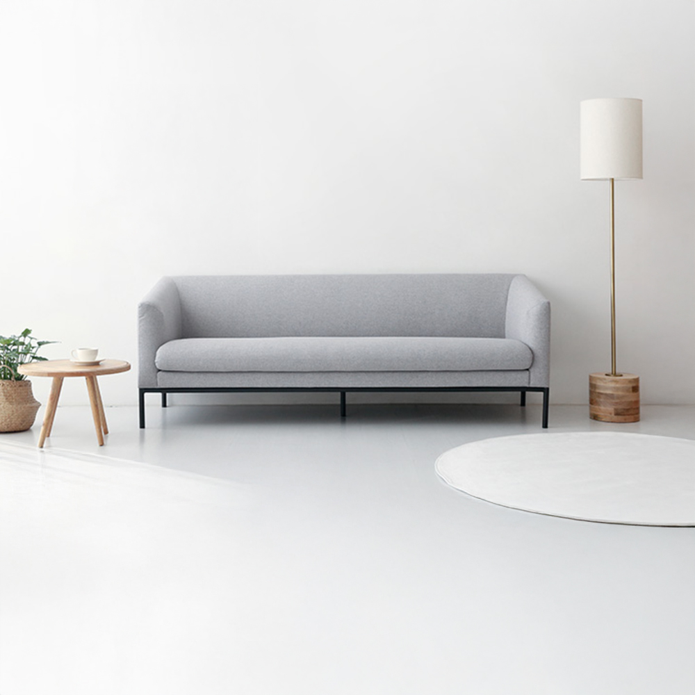 니스코 4인 소파 F521SO4 라이트그레이 9387.4409
