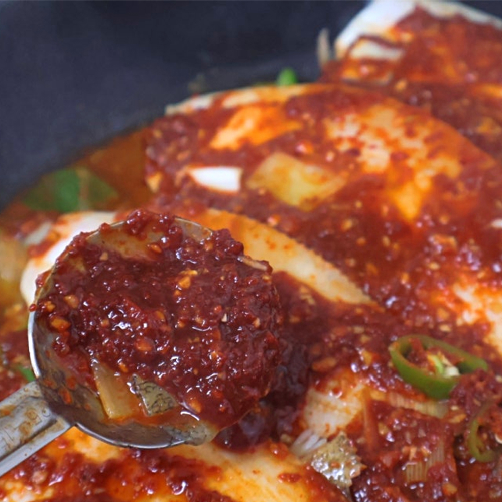 [포항맛집]반건조 매콤 가자미조림 1.2kg 3인분 / 냉장 야채포함 해와바다 - 상세 이미지 3
