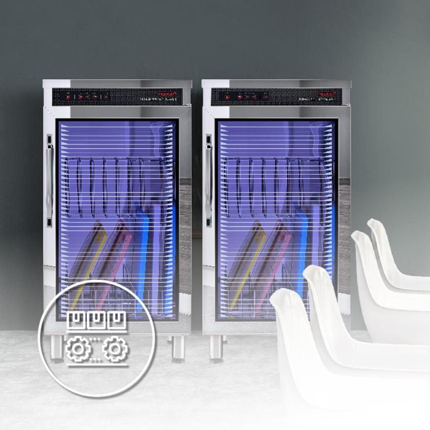 칼도마자외선소독기 LED 주방 조리도구살균기 185L - 상세 이미지 5