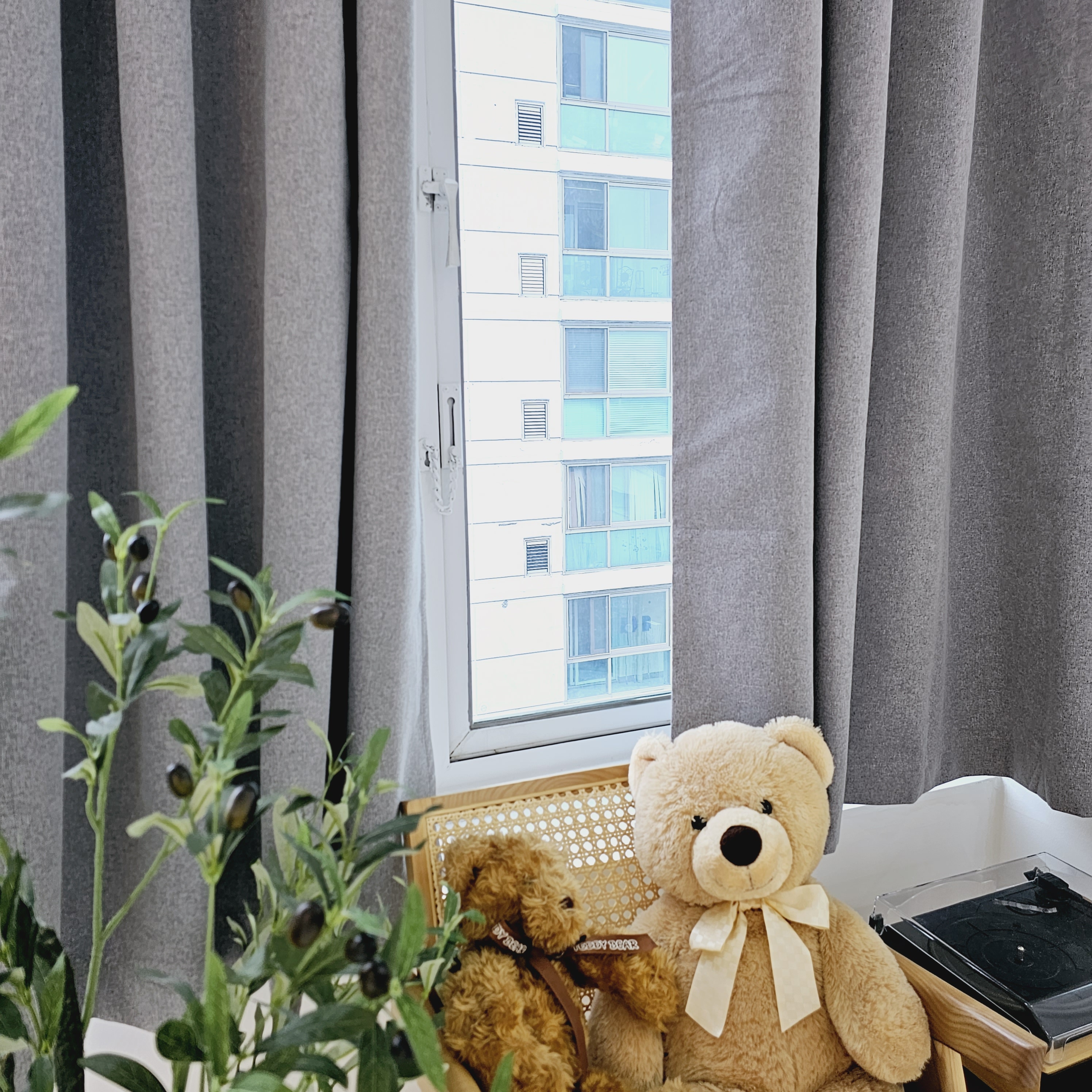 차광율99.99% 암막커튼 창문형 라이트그레이, 130X165cm