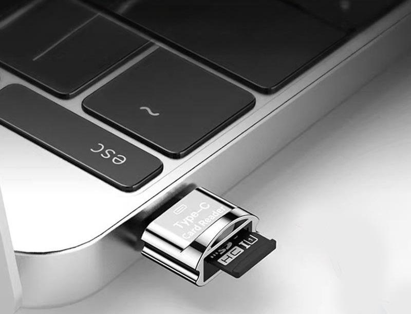마이크로 SD카드 리더기 1+1 USB-TYPE C 고속 TF카드 리더기 블랙박스 - 상세 이미지 3