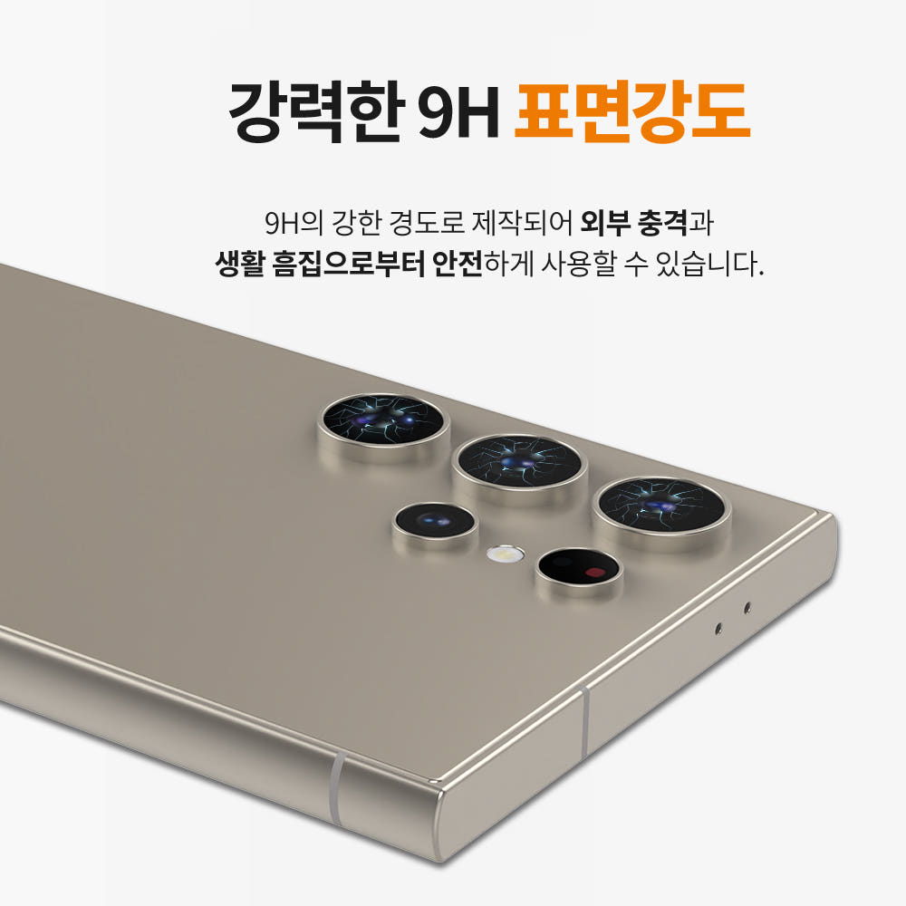 랩씨 카메라 강화유리 렌즈보호필름 빛번짐 방지 홀로그램 갤럭시S24, 2매입 - 상세 이미지 3