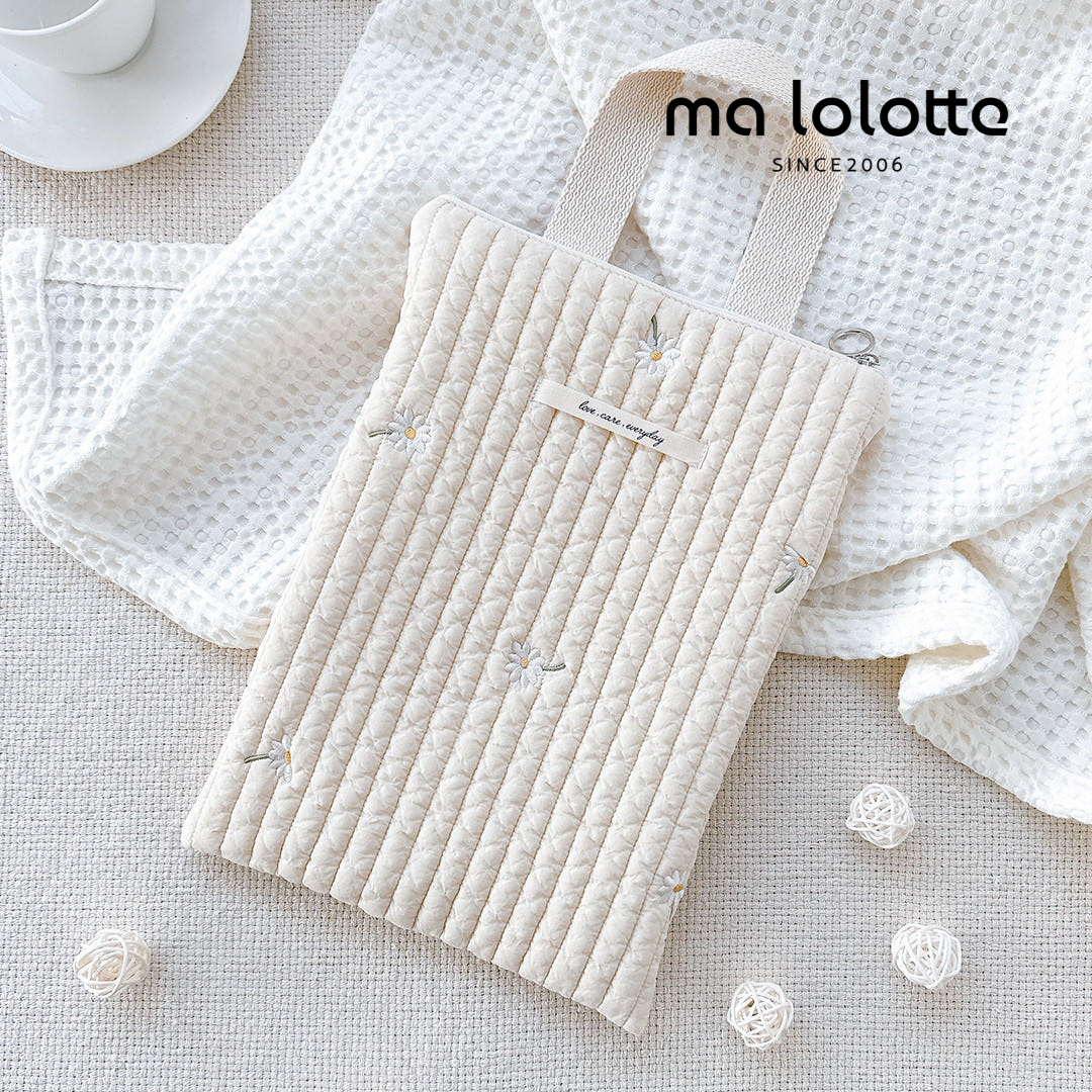 마롤로뜨 100수 누빔 손잡이 파우치 순면 국민 기저귀 가방 아기 미니 이너백 살랑데이지