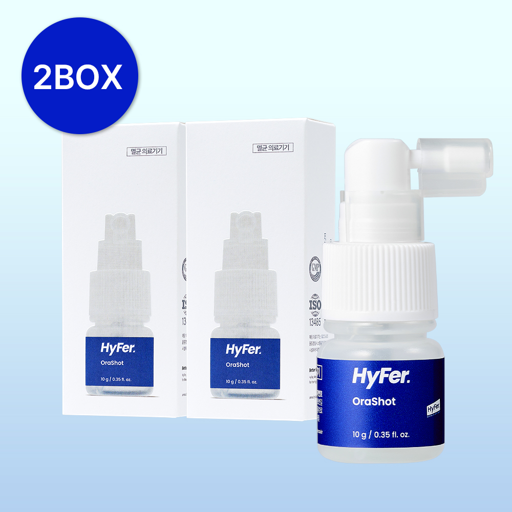 하이퍼 오라샷 구강상처케어 의료기기 수족구 10ml, 2개 - 상품 이미지