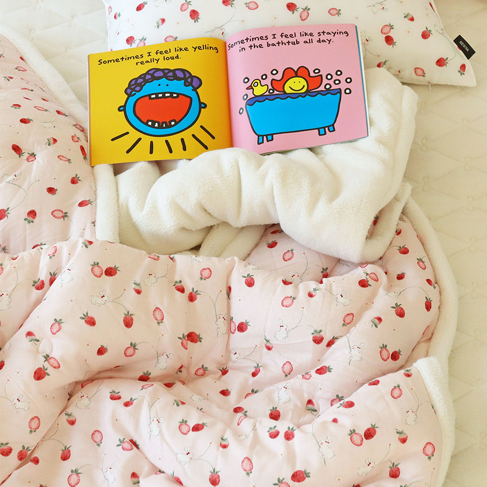 뽀글뽀글 베리 양털 양모 극세사 겨울이불 먼지없는 워싱 모달 100 차렵이불 세트 SS