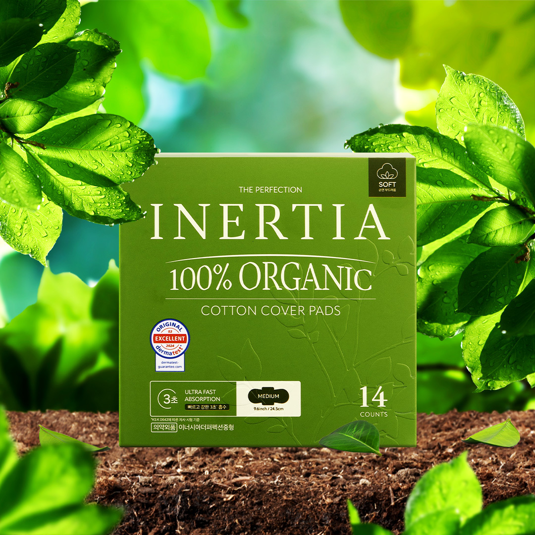 이너시아 더 퍼펙션 유기농 생리대 중형/대형 제품 이미지