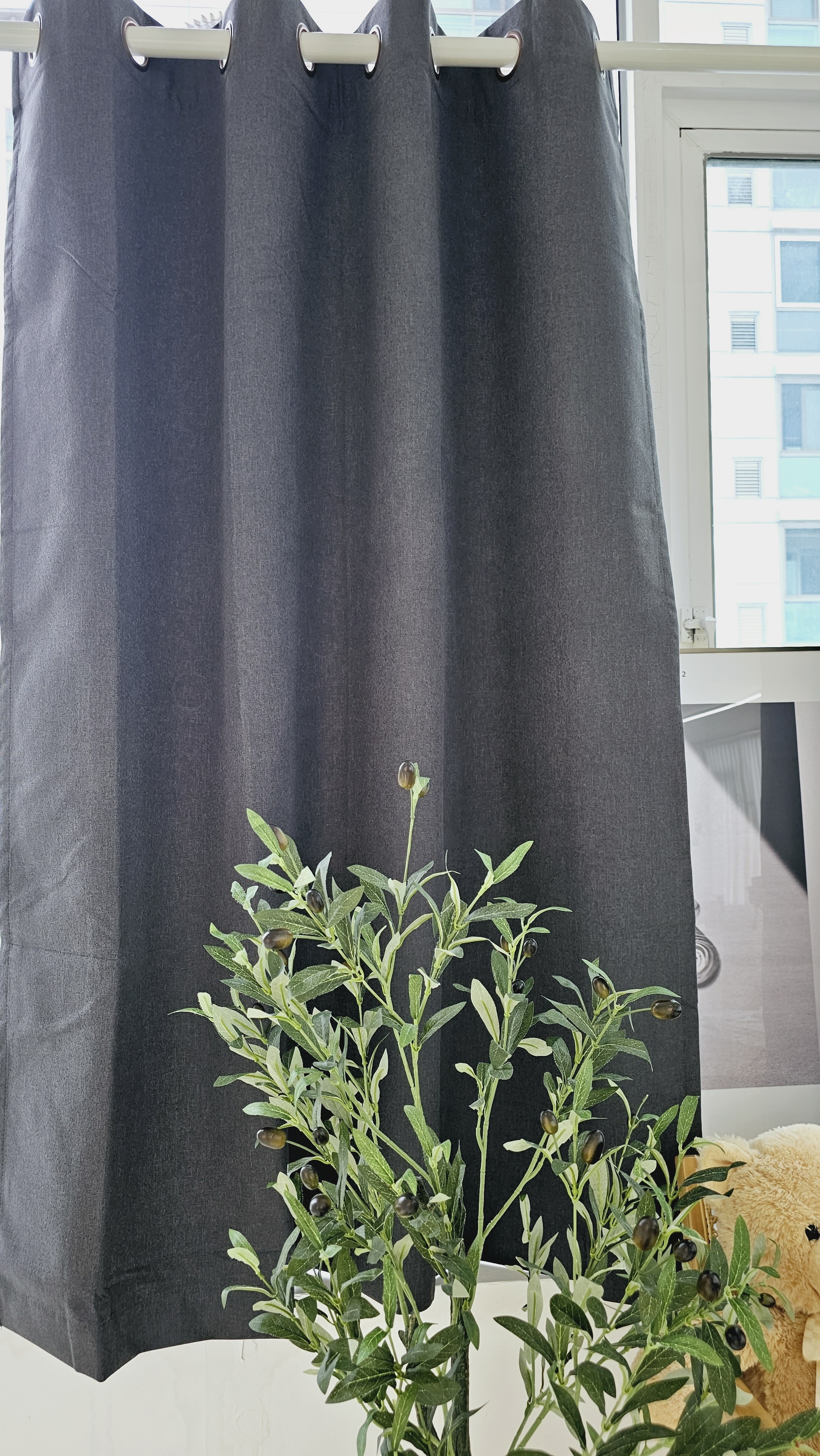 차광율99.99% 암막커튼 창문형 버터옐로우, 130X165cm