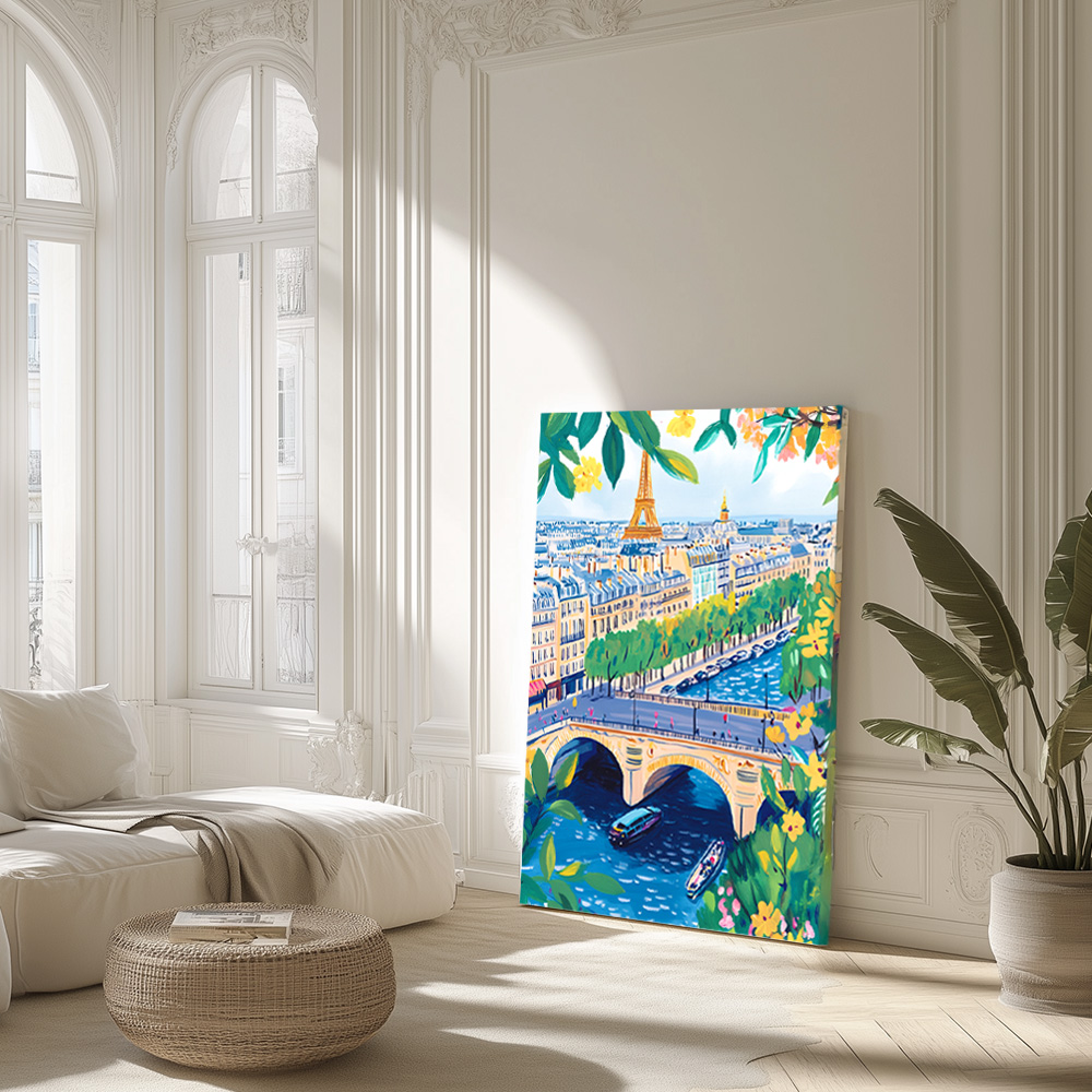파리의여름 A3 29.7X42cm 캔버스액자 파리 에펠탑 그림 이미지 7