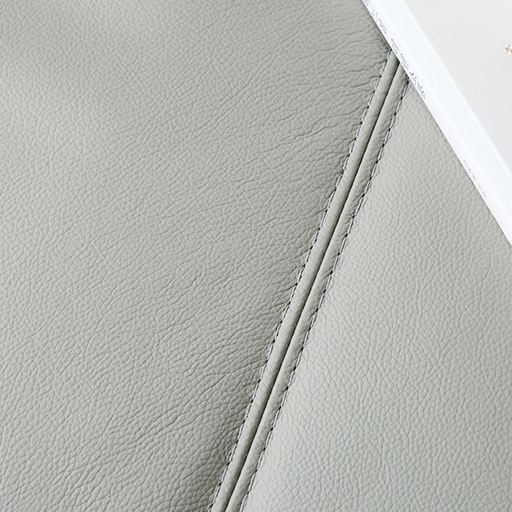 BERINO 4인 가죽소파 카우치형 그레이