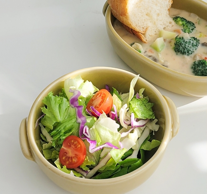 양손 원형 오븐 그라탕기 스튜볼 파스타접시 일본 도자기 그릇 4종 - 상세 이미지 5