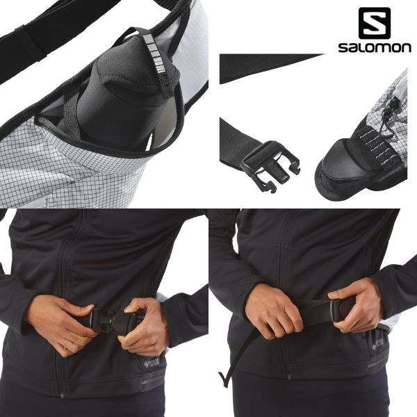 살로몬 SALOMON 러닝 벨트 하이드레이션 병 첨부 웨스트백 힙색 LC2092000 - 상세 이미지 3