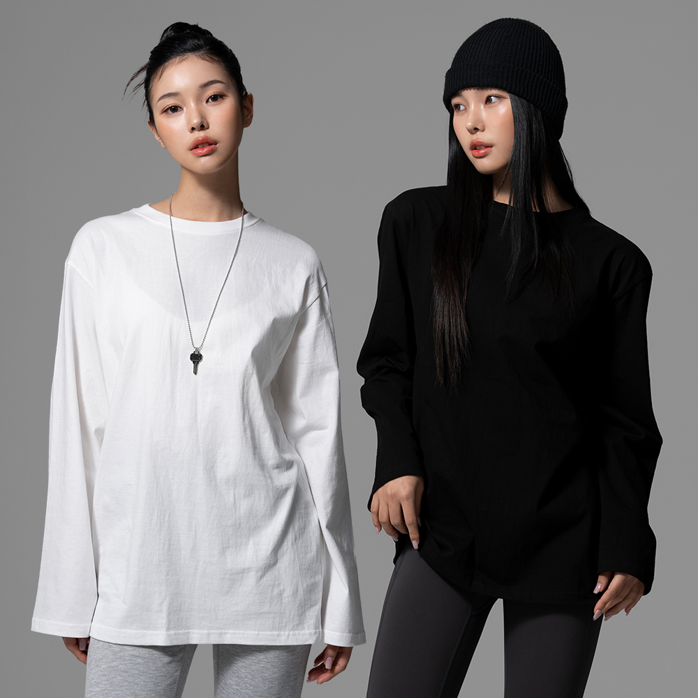 [콘치웨어] 콘치 에센셜 오버핏 롱 슬리브 (2color) - 상품 이미지