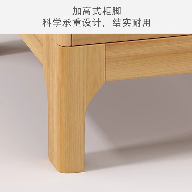 침대 협탁 원목 가구 2단 우드 원형 인테리어 서랍장 수납 조립식 월넛(20x40x50cm) 이미지 6