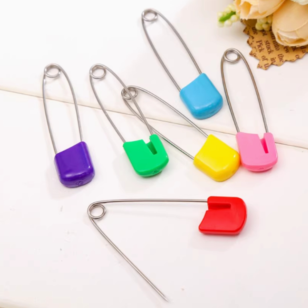 안전 덮개 컬러 옷핀 (라지 5.5cm) - 상품 이미지