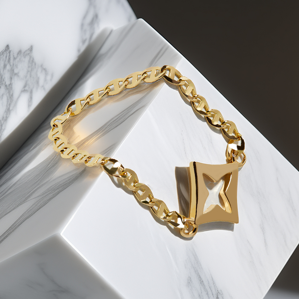 14k 아이비 참 체인 금 반지