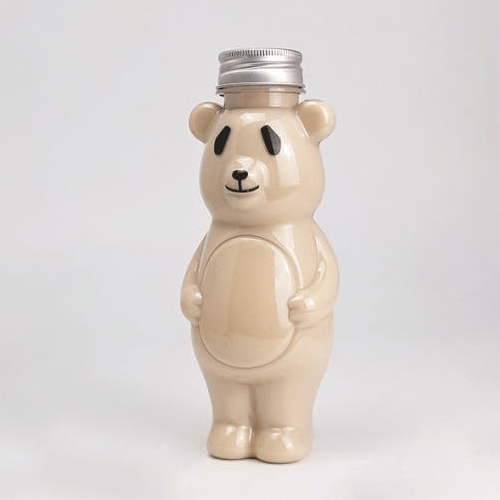 판다곰 보틀 350ml 1박스 200 (용기+캡) 공병 밀크티병 쥬스병 페트병 - 상품 이미지