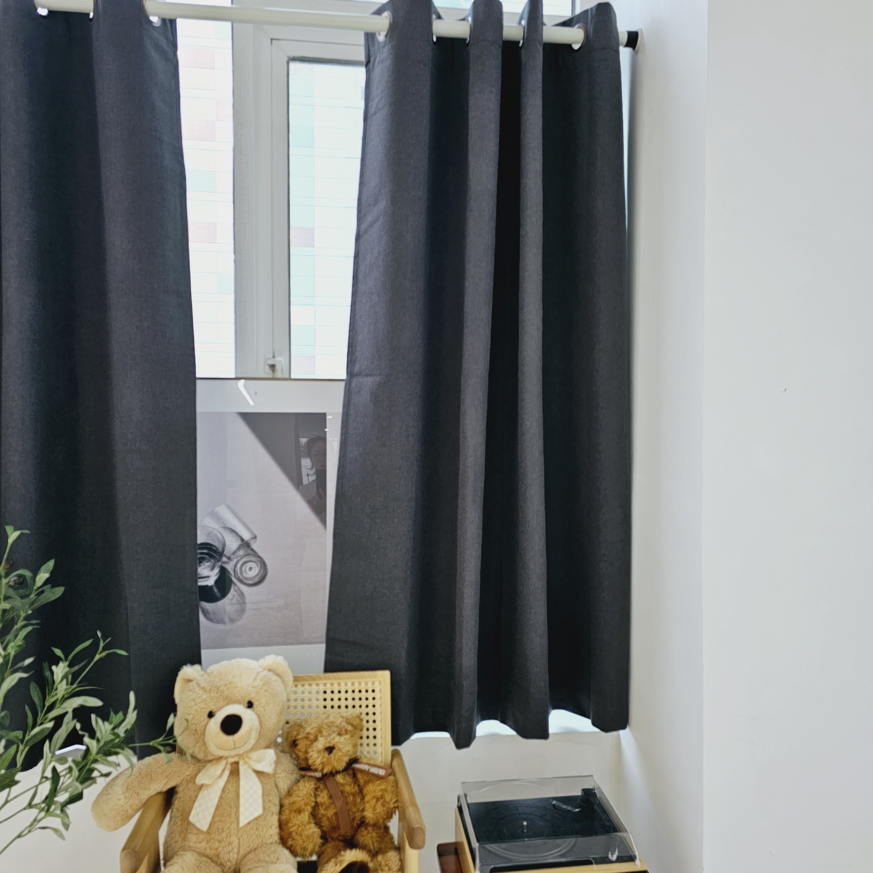 차광율99.99% 암막커튼 창문형 버터옐로우, 130X165cm