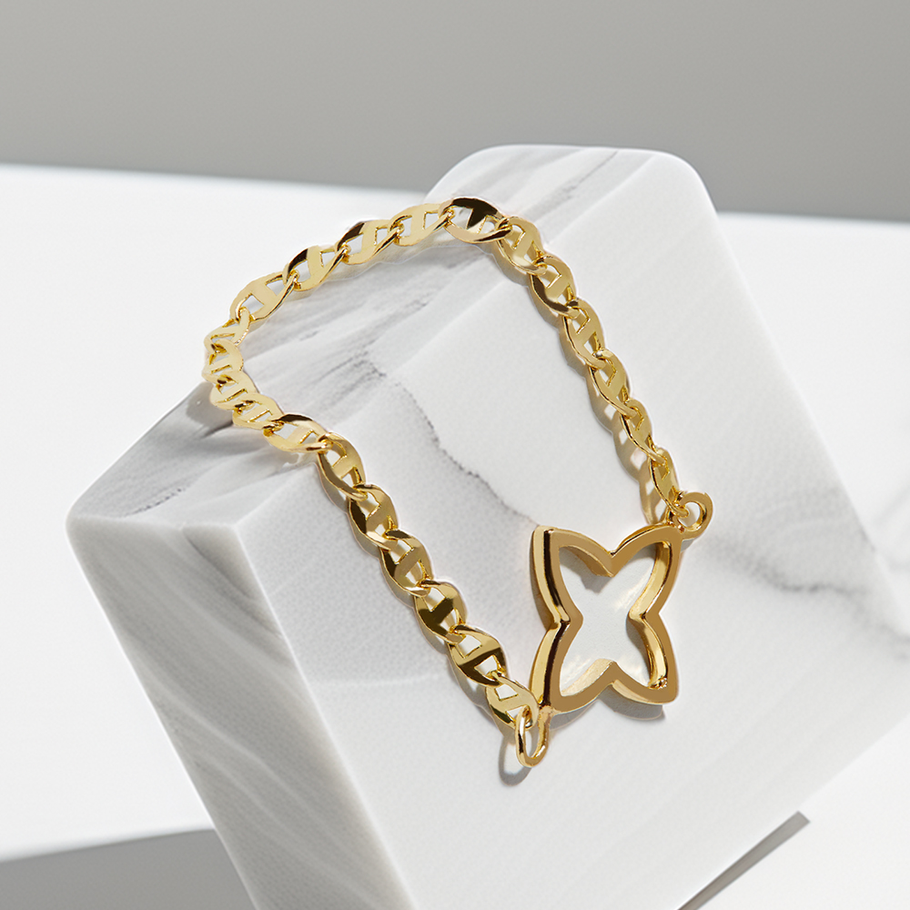 14k 필리아 참 체인 금 반지