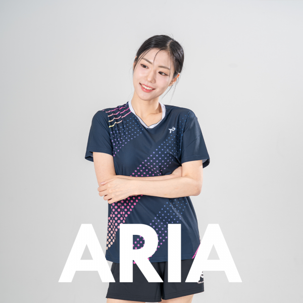[티밸런스] 아리아 탁구 유니폼 스포츠 상의 남여공용 - 상품 이미지