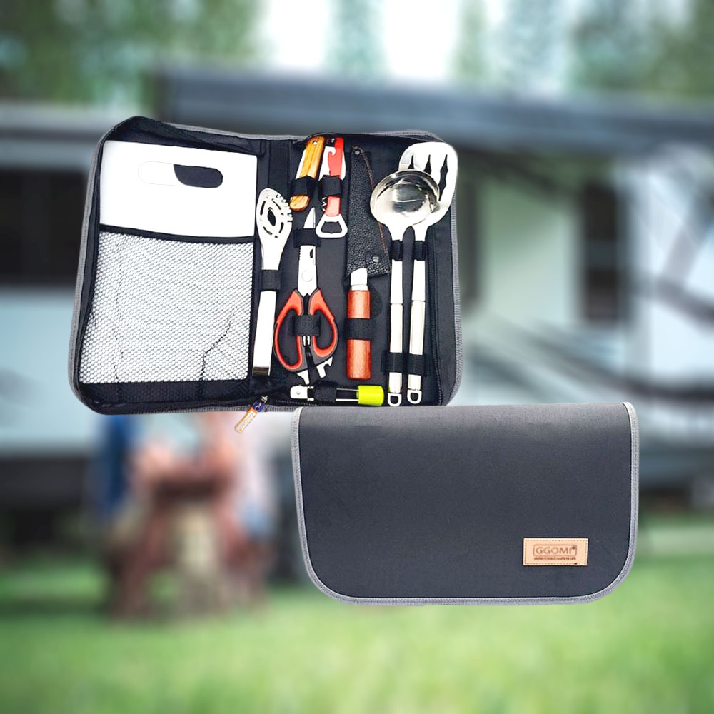 캠핑 조리 도구 간편한 야외 음식 요리 키친 10종 세트