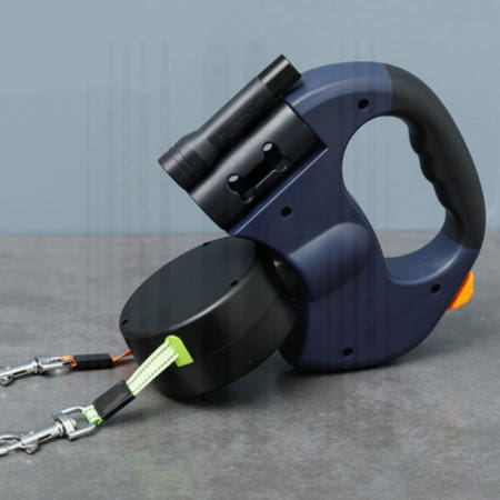 강아지 리드줄 더블 야간 산책 조명 LED 목줄 산책용 튼튼한