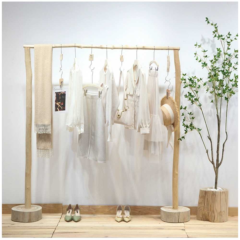 고목나무 행거 디스플레이 매장 스탠드 드레스룸 침실 140x160cm - 상세 이미지 4