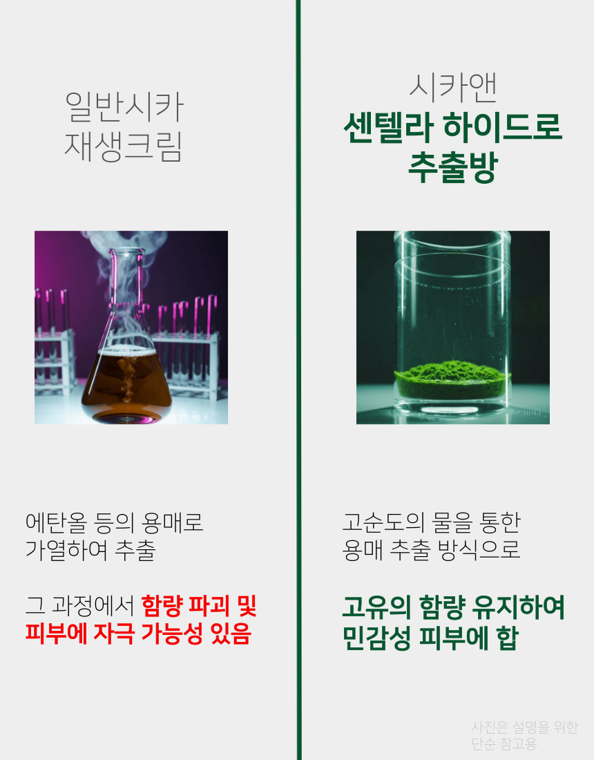 프랑스산 시카앤 재생 크림 피부과 레이저 점빼고 점뺀 후 기미 시카 20 50ml, 1개 - 상세 이미지 5