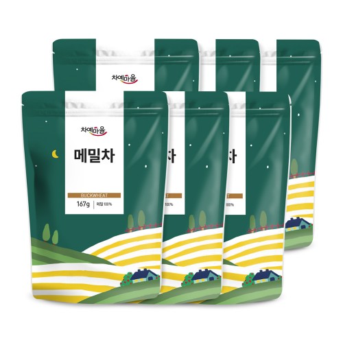 차예마을 국내산 메밀차 167g, 6개 - 상품 이미지