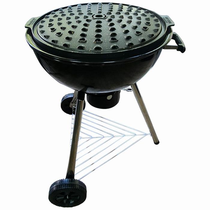 원형그릴 바베큐불판 숯불구이판 바베큐장비 60cm 세트 - 상세 이미지 2